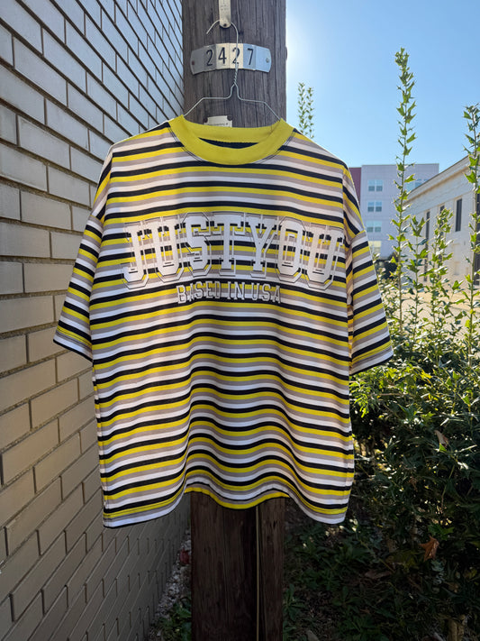 “1988” STRIPPED SHIRT YELLOW