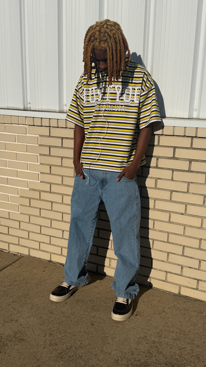 “1988” STRIPPED SHIRT YELLOW